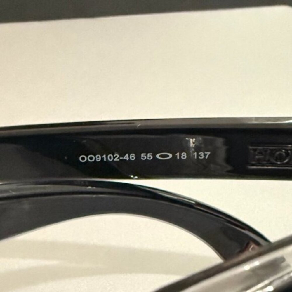 OO9102 Oakley Holbrook Dark Ink Fade Prizm Polarized Silver Reflective Lenses - Picture 7 of 8